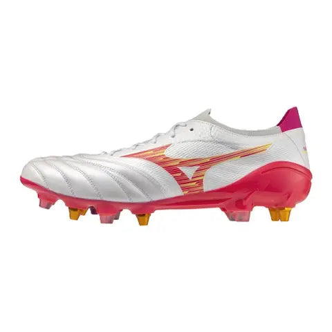 Mizuno Morelia Neo IV Beta Elite Mix Rugby Boots – White/Pink