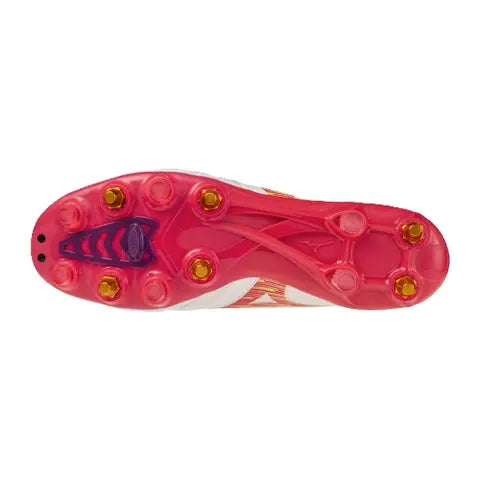 Mizuno Morelia Neo IV Beta Elite Mix Rugby Boots – White/Pink