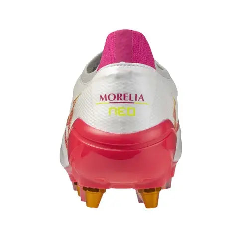 Mizuno Morelia Neo IV Beta Elite Mix Rugby Boots – White/Pink