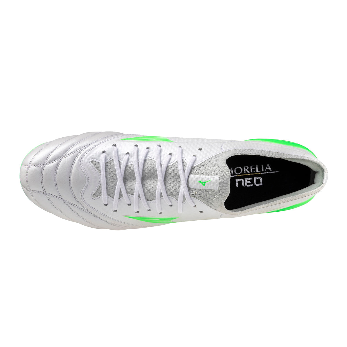 Mizuno Morelia Neo IV Beta Elite Mix Rugby Boots – White/Green